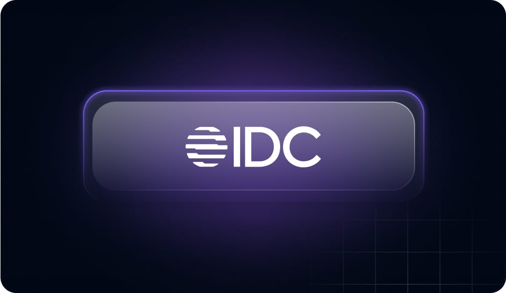 Logo for IDC MarketScape representing the Worldwide UEM Software Vendor Assessment report.