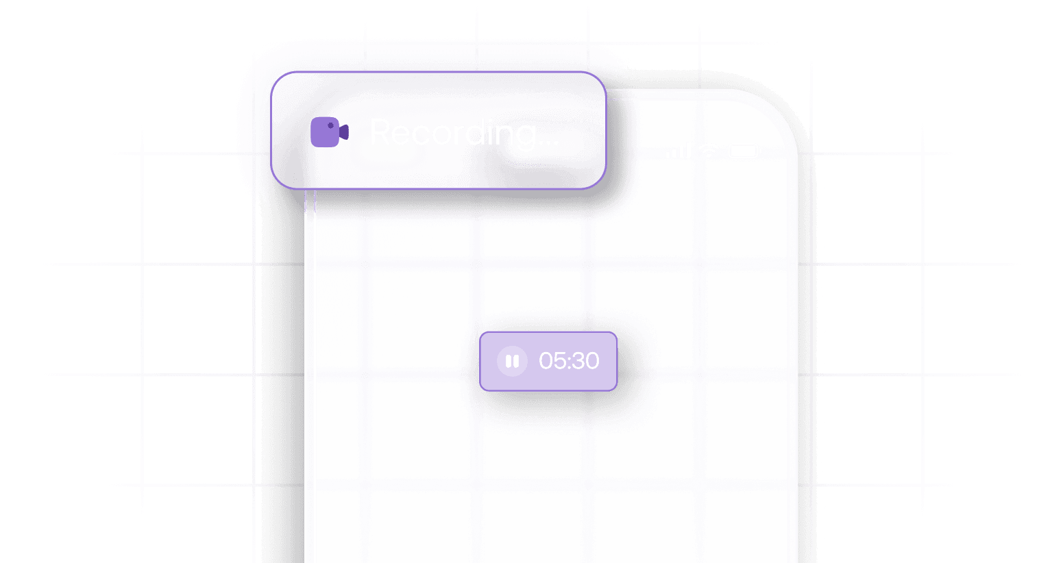An android phone being recorded for remote access.