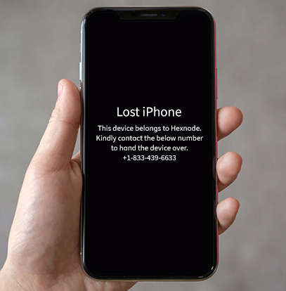 Lost mode and custom message