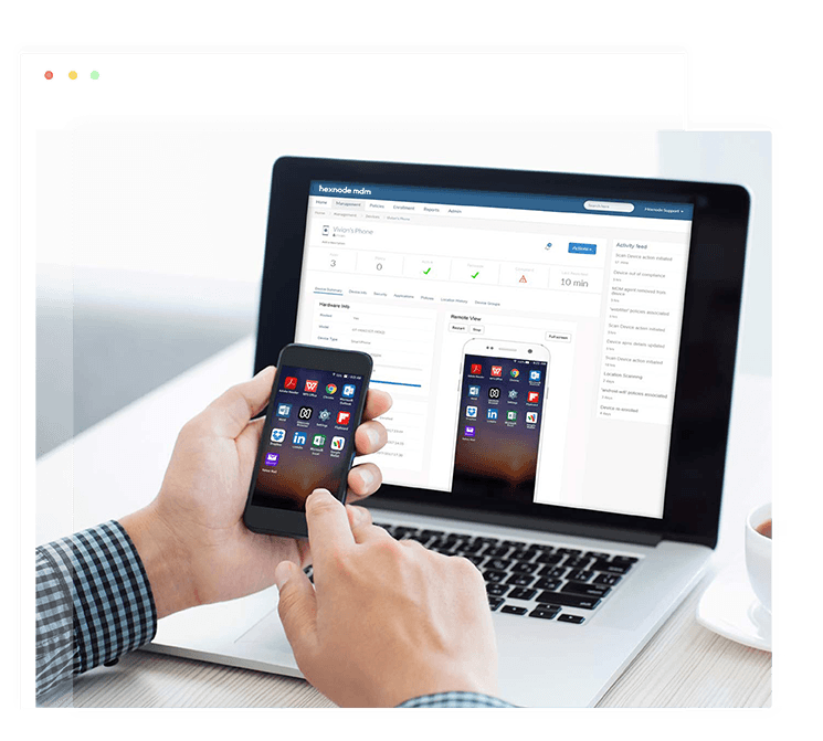 Remotely manage Android devices